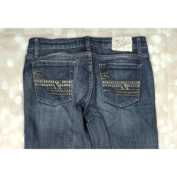 Vigoss Collection The Miami Bootcut Jeans Womens size 3/4 Light Distress - Picture 3 of 12